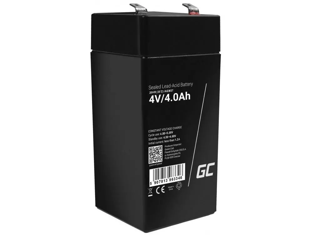 Green Cell AGM37 AGM VRLA 4V 4Ah miniaturka