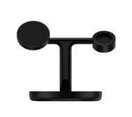 Baseus Stojak 3w1 15W MagSafe Czarny