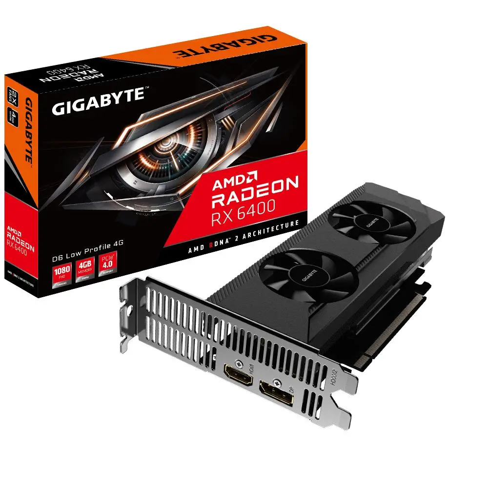 Gigabyte Radeon RX 6400 D6 Low Profile 4GB GDDR6 64bit