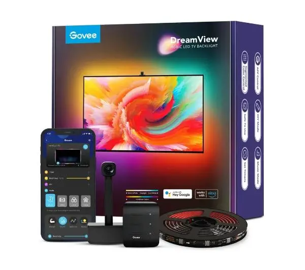 Govee H6199 dla telewizorów 75-85 cali, Wi-Fi, Bluetooth, RGBIC