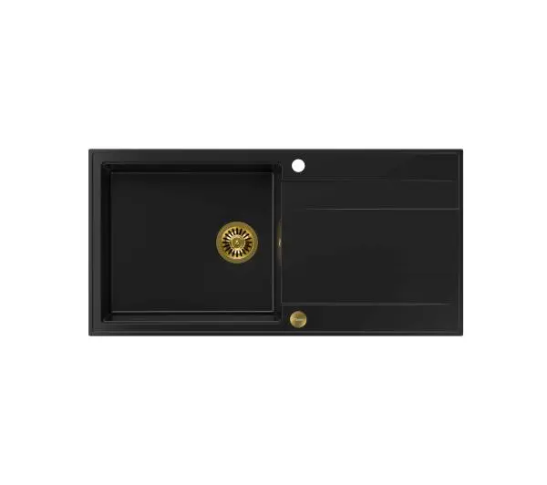 Quadron HCQE10050U7_PVDG1 P2O Evan 146 XL Granitowy Czarny mat/Złoty