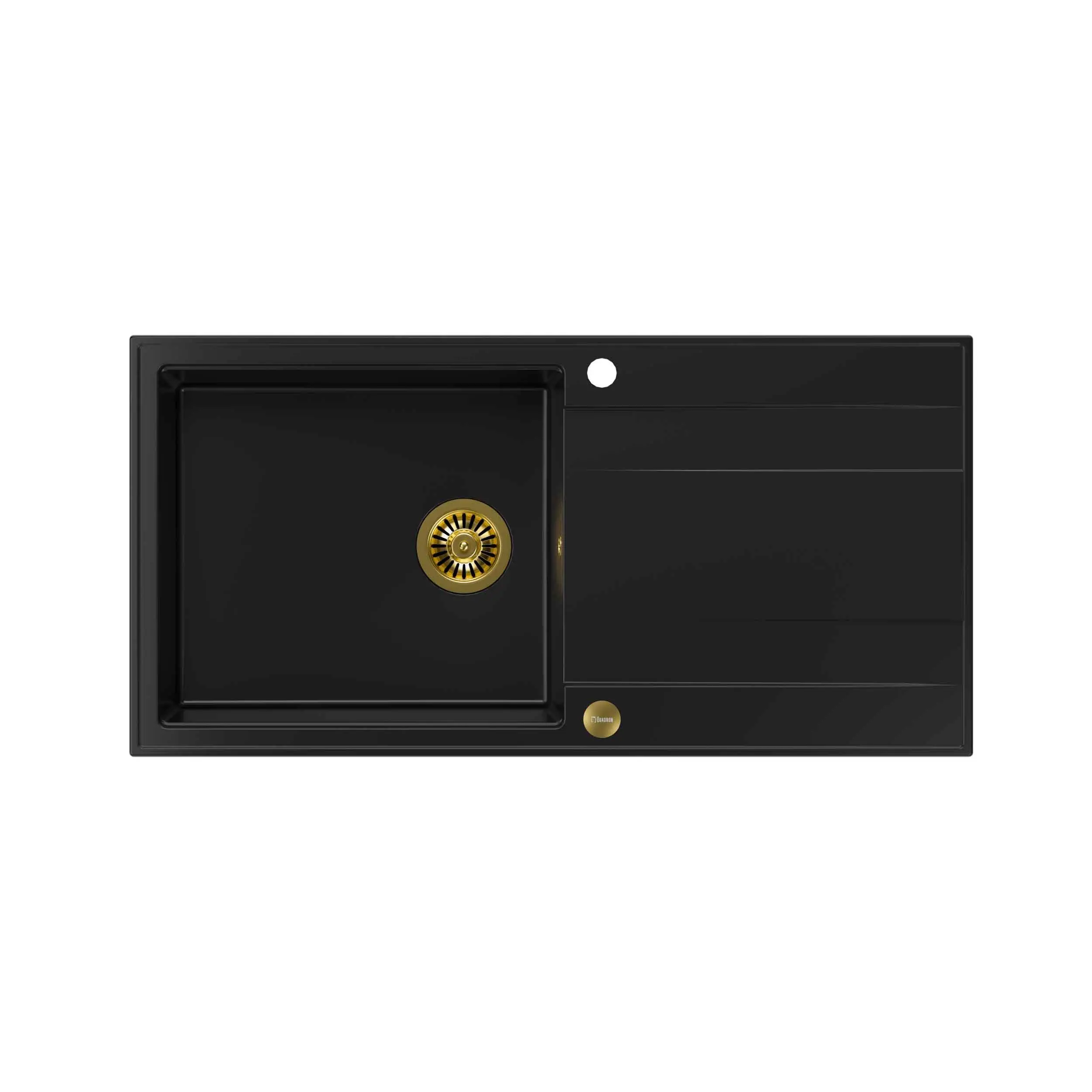 Quadron HCQE10050U7_PVDG1 P2O Evan 146 XL Granitowy Czarny mat/Złoty