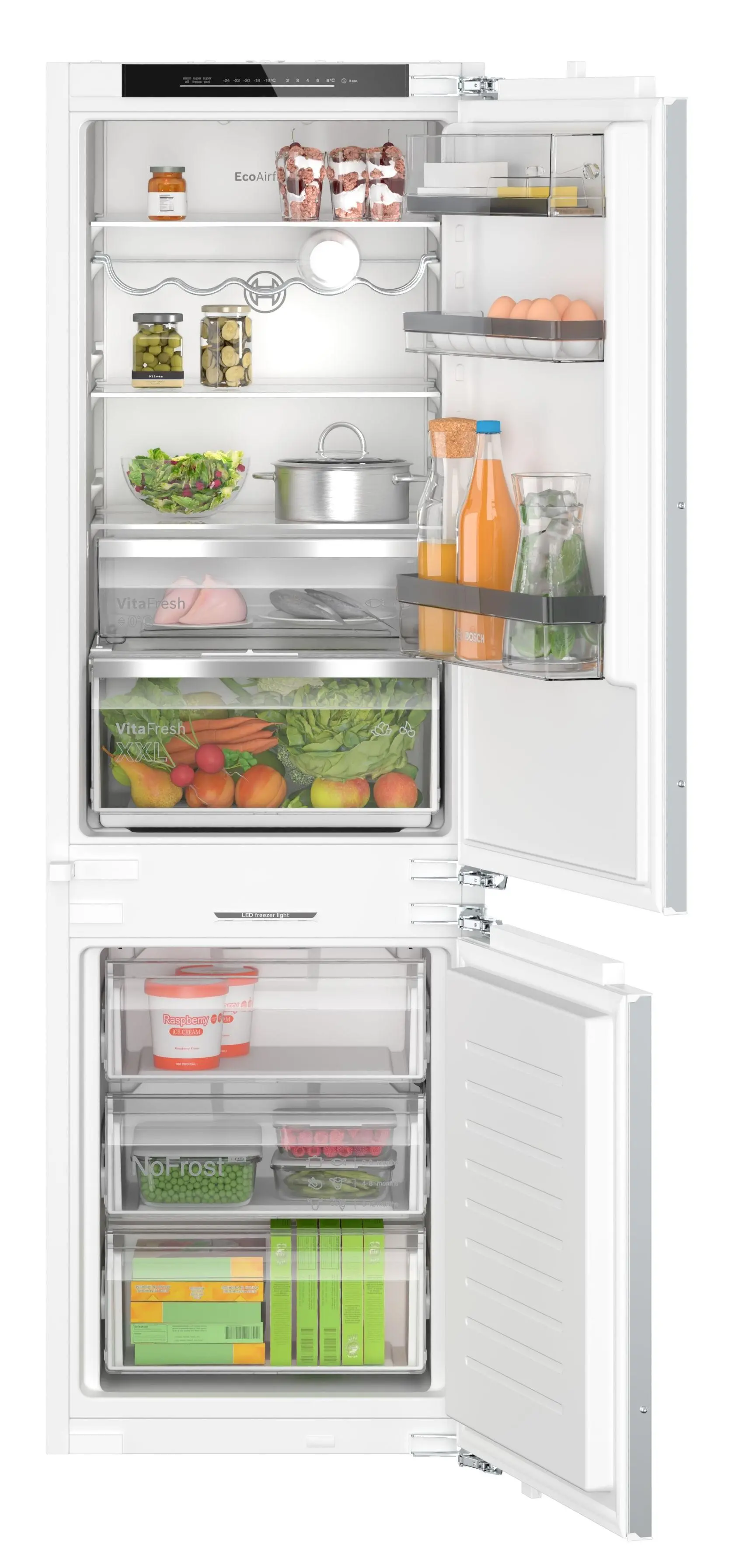 Bosch Serie 6 KIN86ADD0 Zamrażarka No Frost 177,2cm Szuflada z kontrolą wilgotności