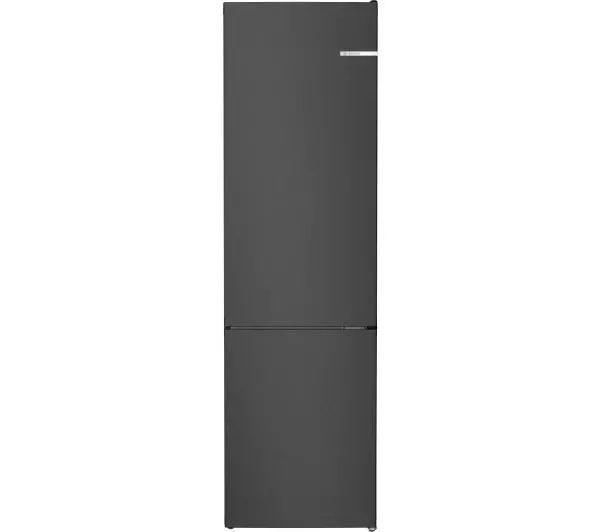 Bosch Serie 4 KGN392XCF Pełny No Frost 203cm Szuflada z kontrolą wilgotności Czarna stal szczotkowana