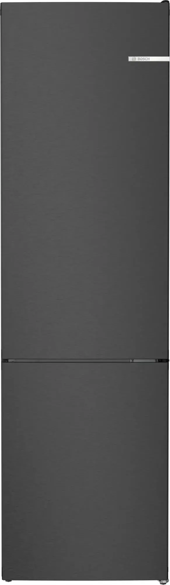Bosch Serie 4 KGN392XCF Pełny No Frost 203cm Szuflada z kontrolą wilgotności Czarna stal szczotkowana