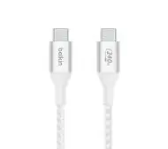 Belkin USB-C -USB-C Power delivery 240W 2m Nylon Biały