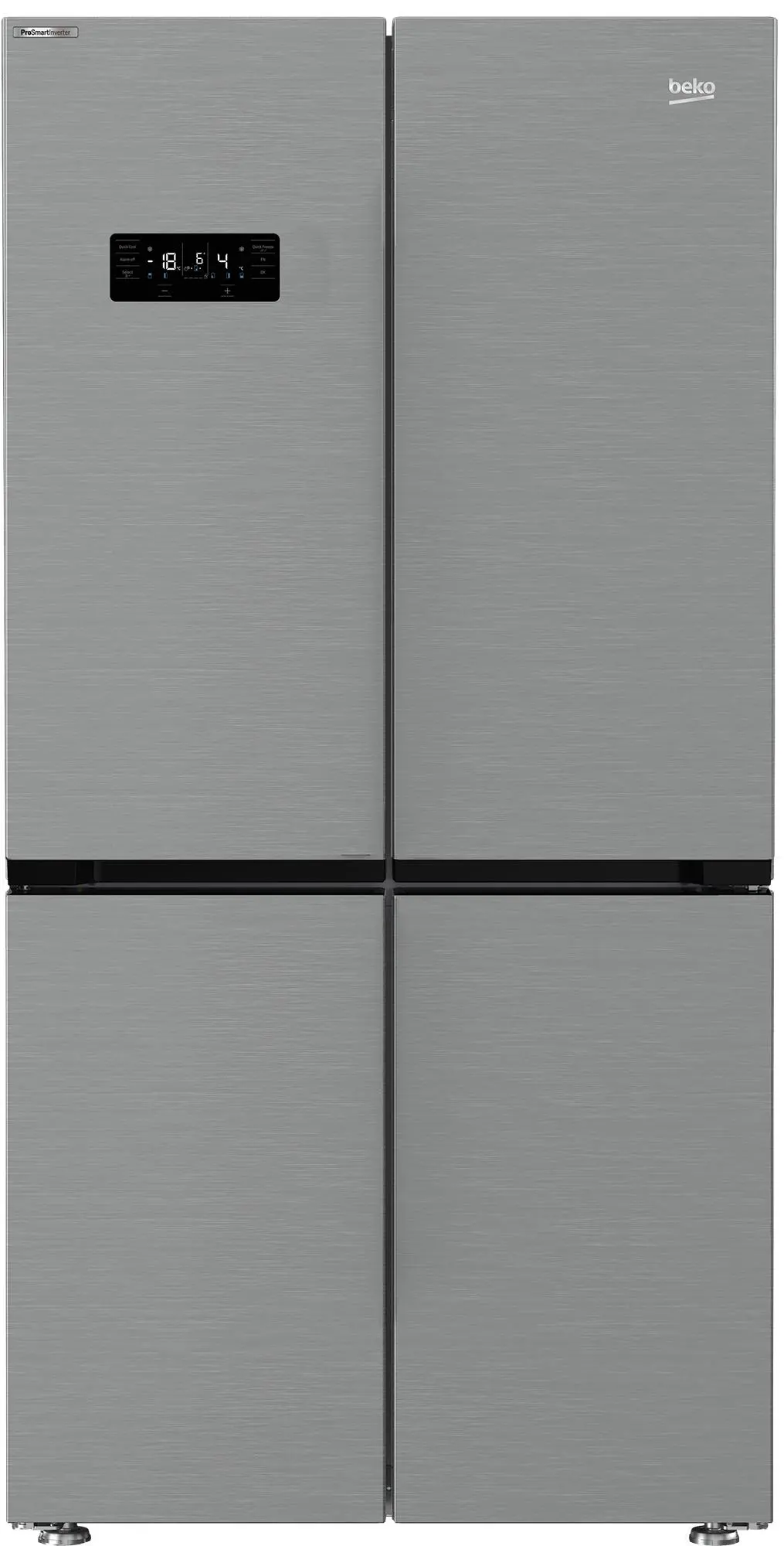 Beko GN1416240JXN Pełny No Frost 182cm Komora świeżości Kostkarka Stalowy