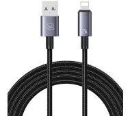 USAMS USB do Lightning 2,4A 2m Fast Charging Stalowy
