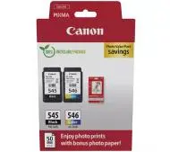 Canon PG-545/CL-546 Czarny + Kolor 17ml + Papier fotograficzny