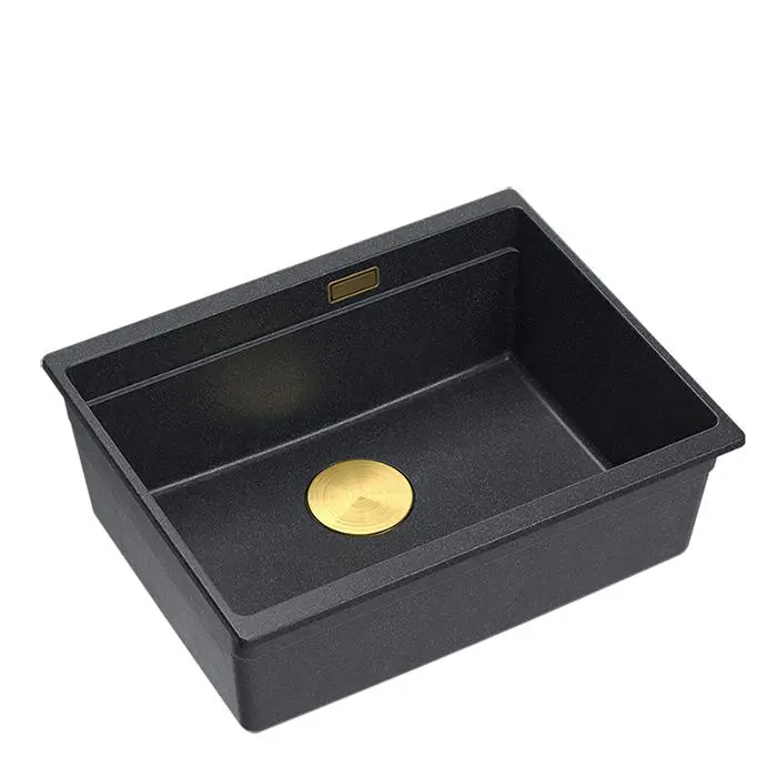 Quadron LOGAN 100 HQJ6045U8_PVDG1_U Granitowy Black diamond/Złoty
