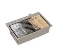 Quadron MARC 110 HQM7650U4_BS Granitowy Soft taupe/Stal szlachetna