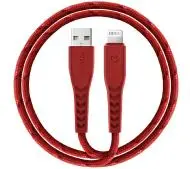 Energea Nyloflex USB do Lightning Charge and Sync C89 MFI 1,5m Czerwony