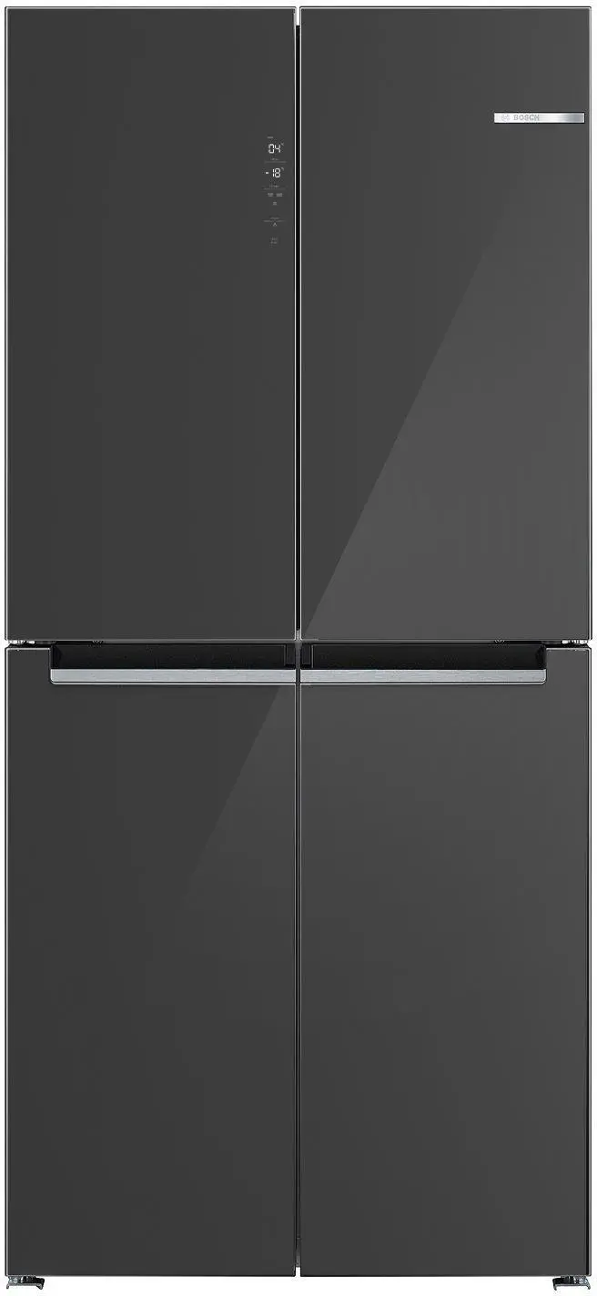 Bosch Serie 4 KMC85LEEA Pełny No Frost 189,5cm Komora świeżości Szare szkło