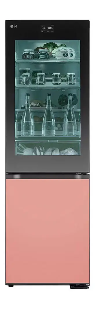 LG MoodUP InstaView GBG719MDNN Pełny No Frost 187cm Komora świeżości Zdalne sterowanie Zmienny kolor frontu