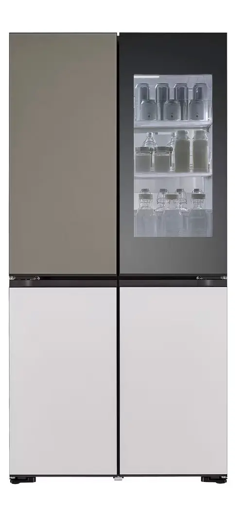 LG MoodUP InstaView GMV960NNME Pełny No Frost 186,5cm Zdalne sterowanie Zmienny kolor frontu