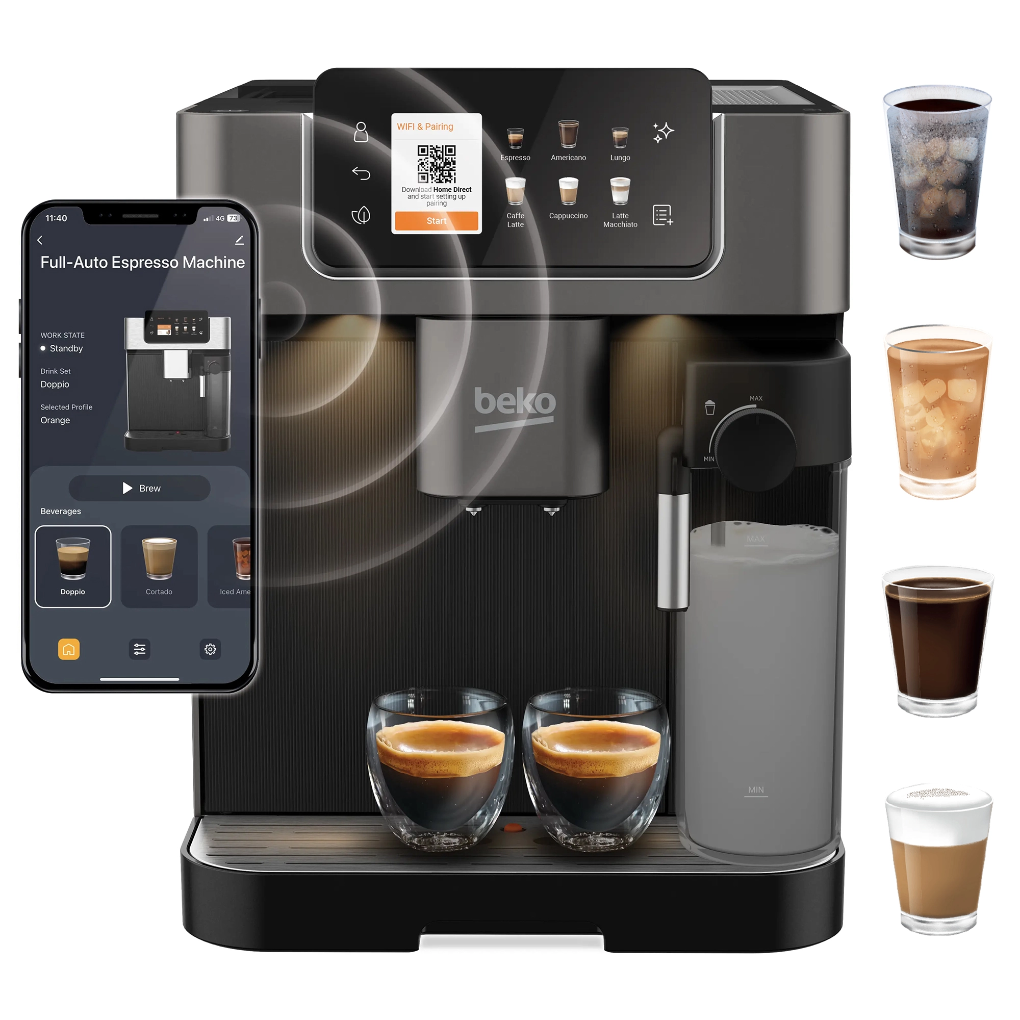 Beko CaffeExperto CEG7348DX Kawa mrożona