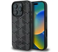 Lacoste Blend Monogram MagSafe do iPhone 16 Pro Max Czarny