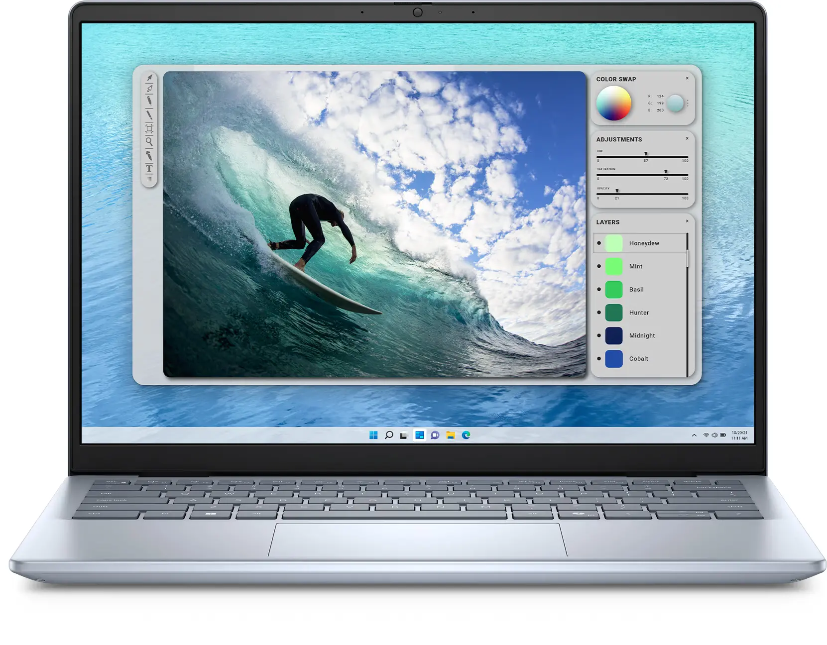 Dell Inspiron 14 5440-7432 14" Core 7 150U 16GB RAM 512GB Dysk SSD Win11 Pro Szaro-niebieski Funkcje AI