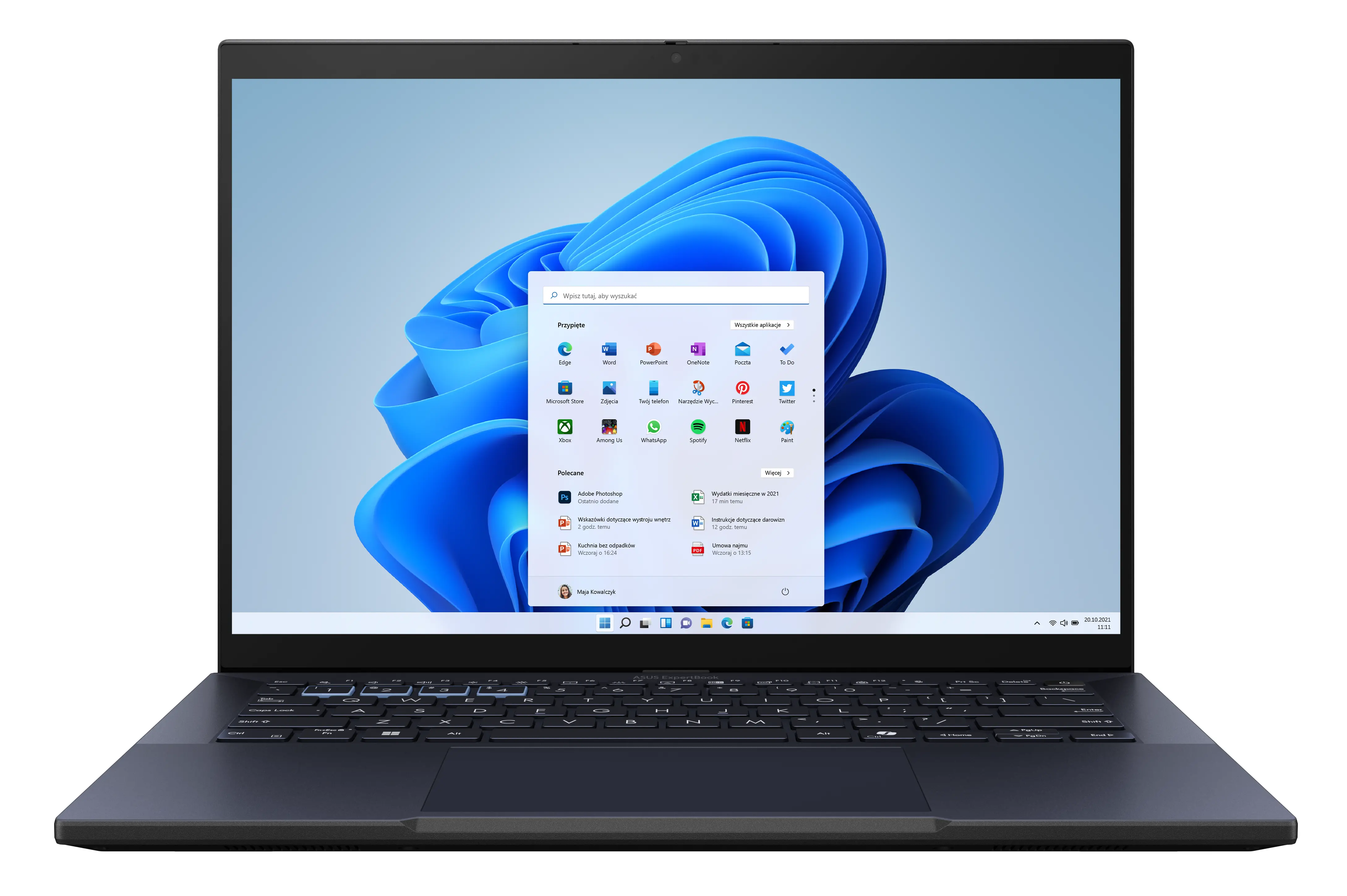 ASUS ExpertBook B3 B3404CMA-Q50158X 14" Ultra 5 125H 16GB RAM 512GB Dysk SSD Win11 Pro Czarny Funkcje AI