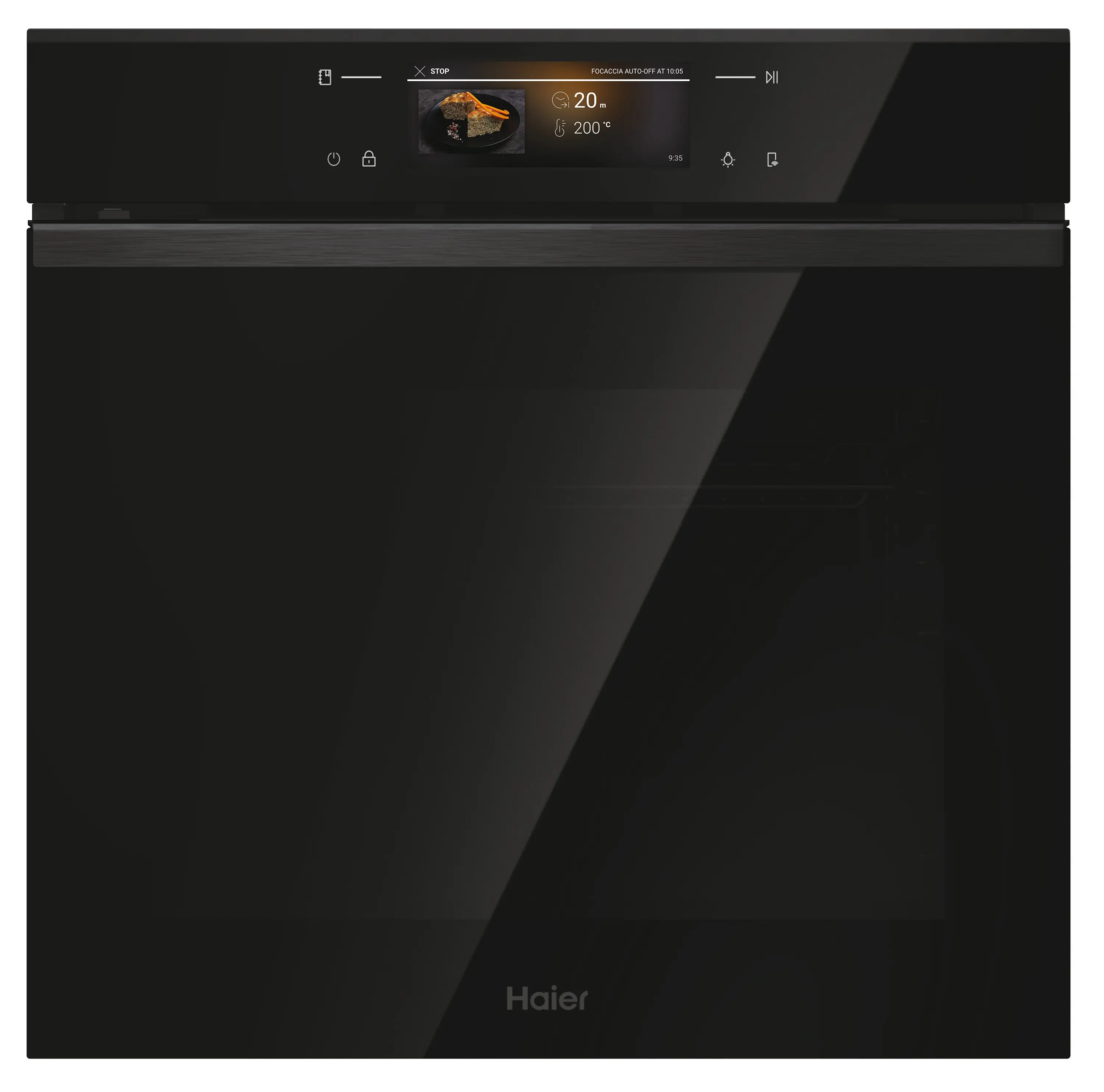 Haier ID Seria 6 H6 ID68M5YTB Termoobieg AirFry Termosonda Zdalne sterowanie Czarny