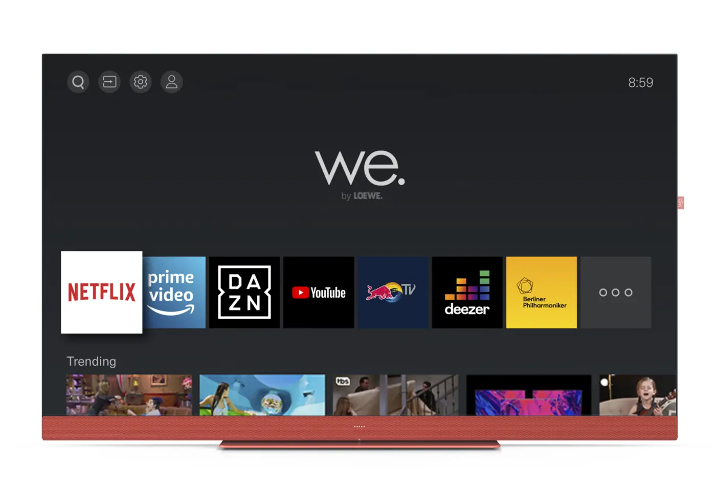 We. by LOEWE We. SEE 43 Coral Red 43" LED 4K Smart TV Dolby Vision Dolby Atmos HDMI 2.1 DVB-T2