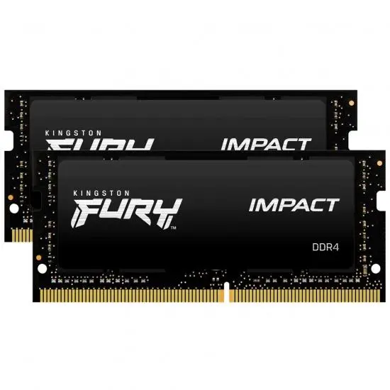 Kingston FURY Impact DDR4 64GB (2 x 32GB) 3200 CL20 SODIMM Czarny