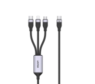 Unitek 3w1 C14101AGY01 1,5m Czarny