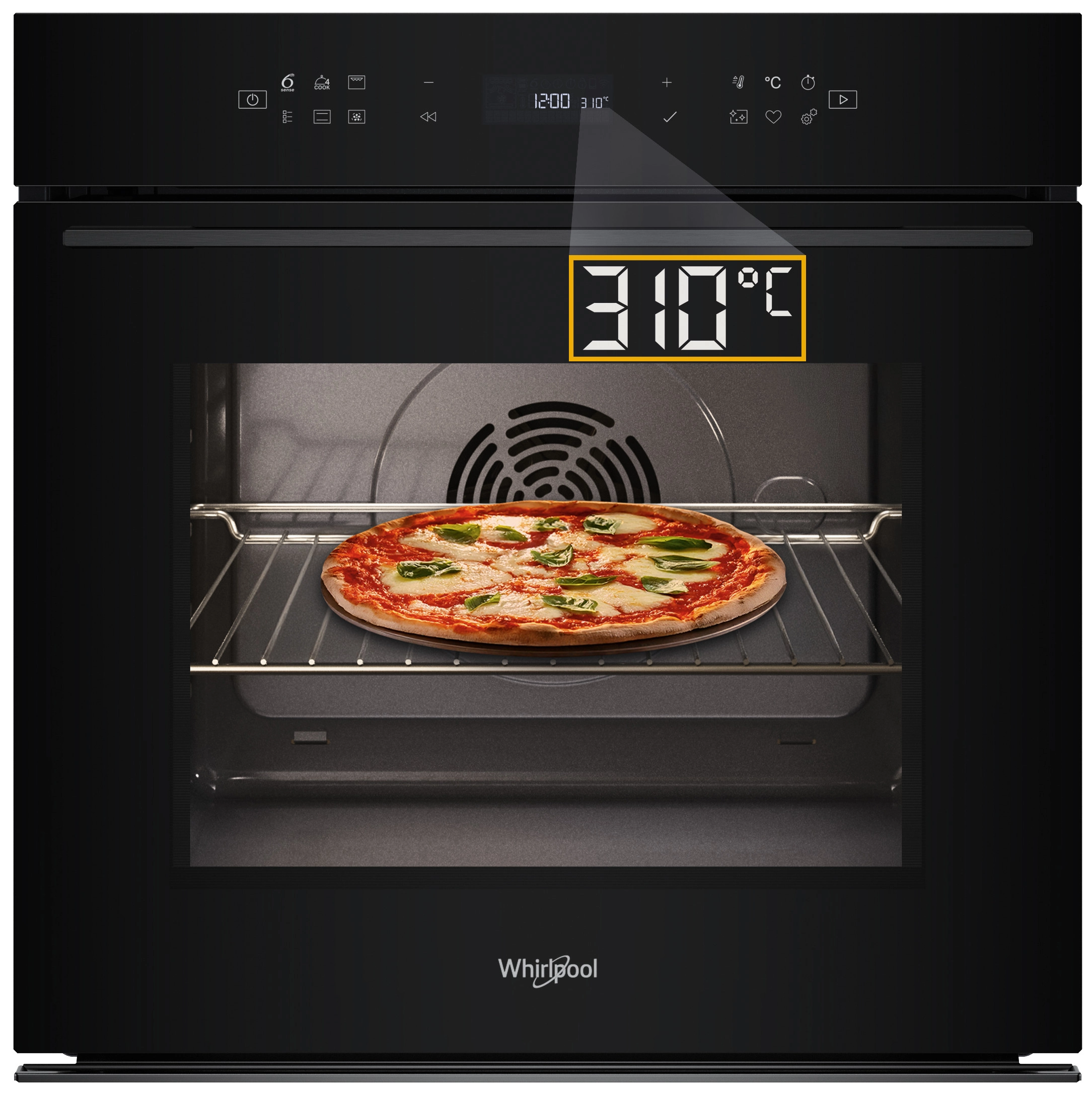 Whirlpool WOI78PT1SBA Termoobieg AirFry Czarny