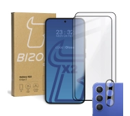 Bizon 2x szkło + szybka na aparat Edge 2 do Galaxy S23