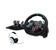 Logitech G29 Racing Wheel z pedałami do PS5, PS4, PS3, PC Force Feedback + słuchawki Astro A10 Biały