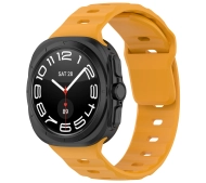 Bizon Strap Watch Silicone G do Galaxy Watch Ultra 47mm Żółty