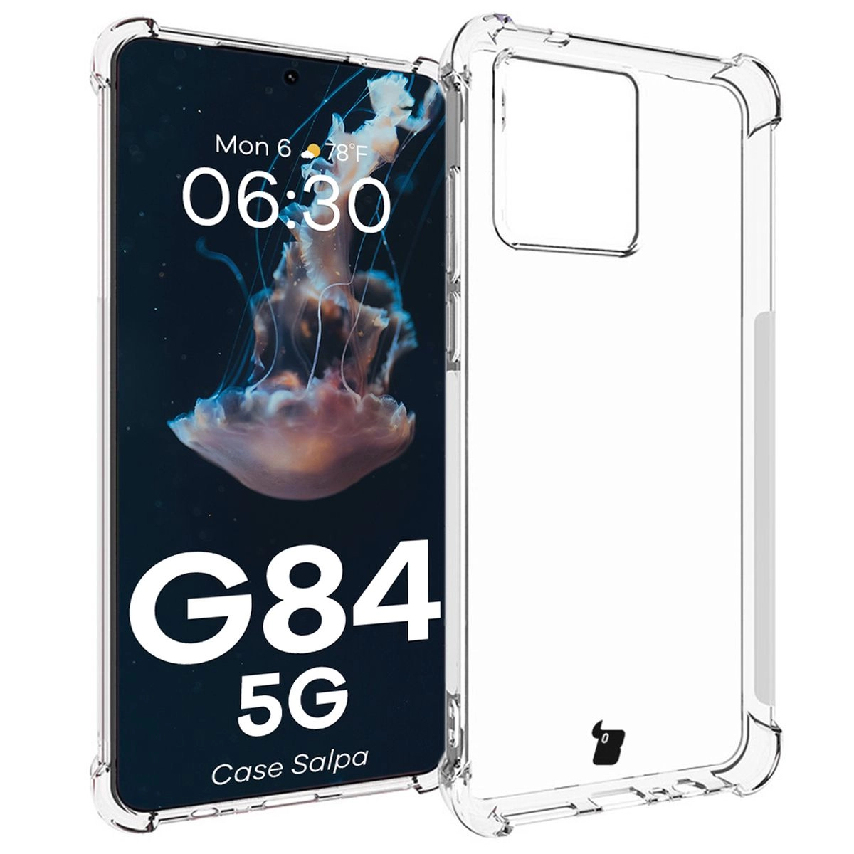 Bizon Elastyczne Salpa do Motorola Moto G84 5G Przezroczysty