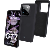 Bizon Silikonowe Soft do Realme GT 7 Pro Czarny