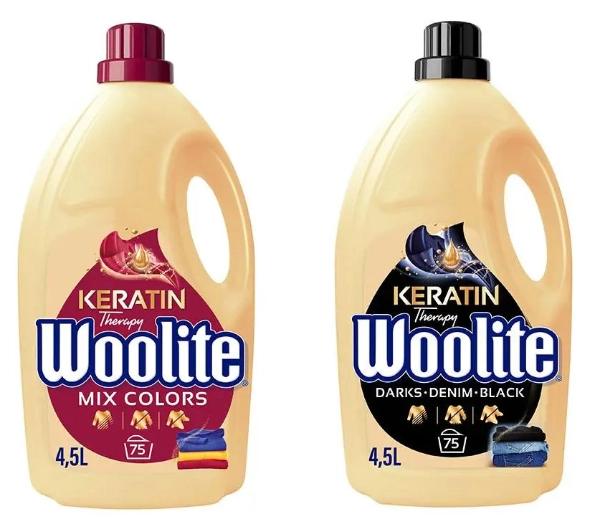 Woolite Keratin Therapy Dark + Keratin Therapy Color 150 prań 2 x 4,5l