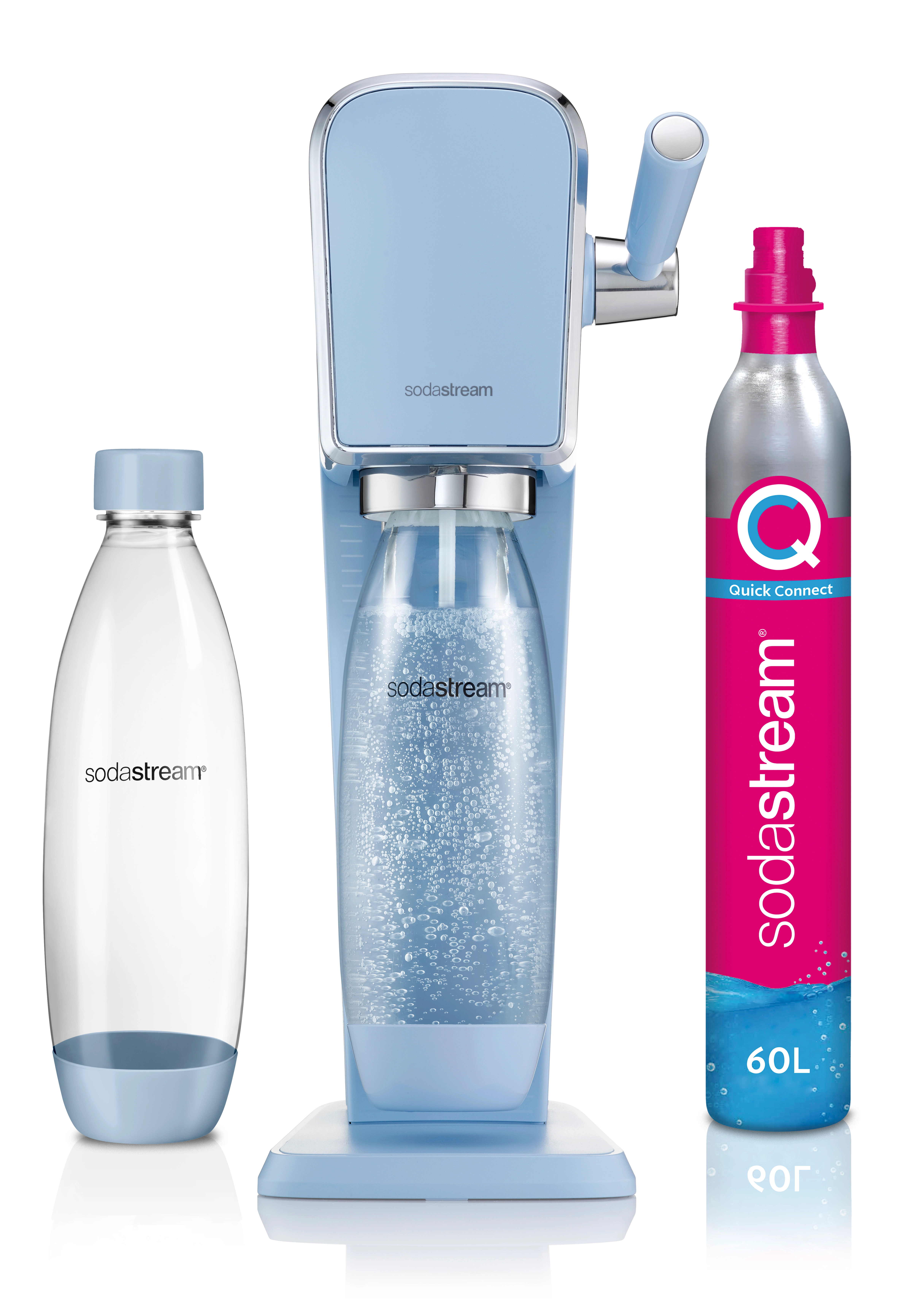 Sodastream ART Niebieski + Nabój z gazem CO2
