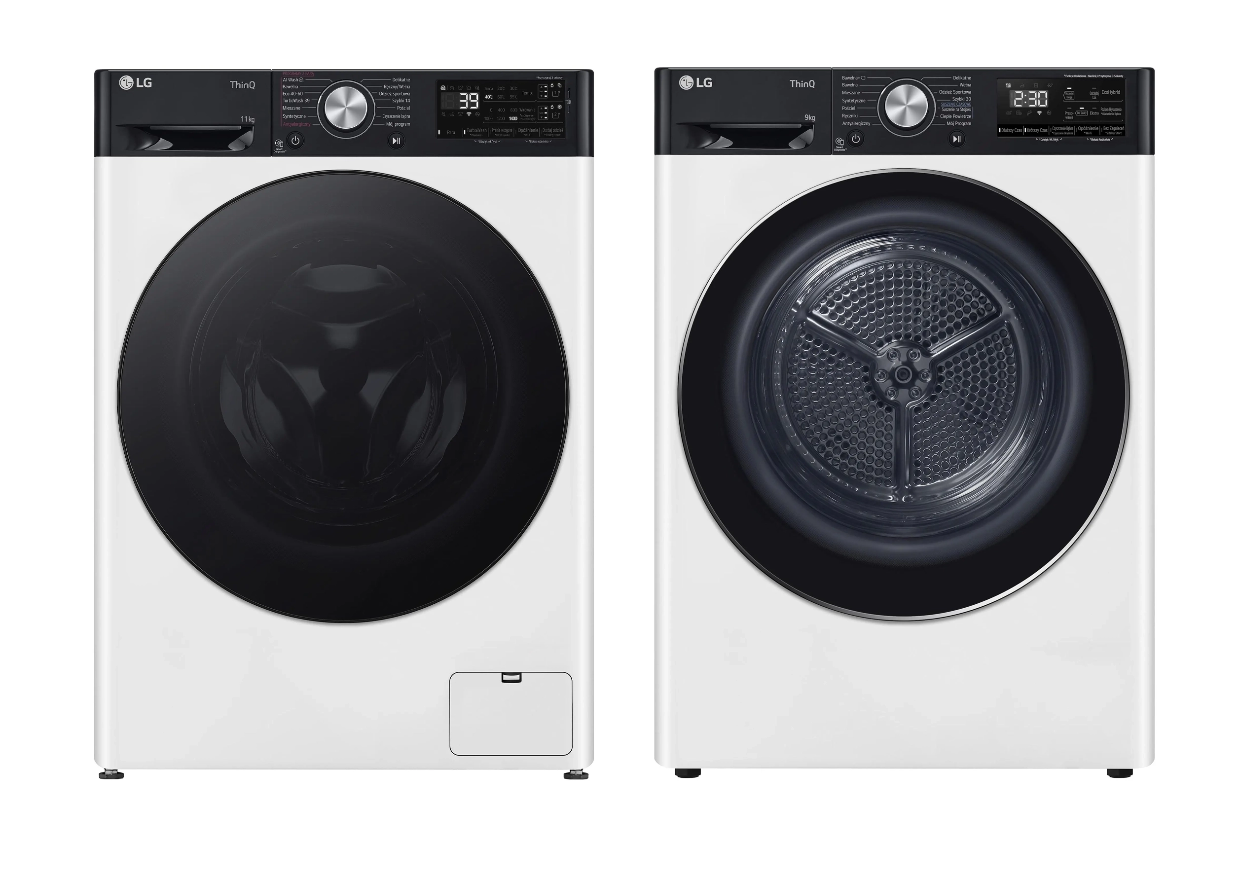 LG pralka Vivace R750 F4W1175YW 11kg 1400obr/min + suszarka Vivace RH90V9LV2N 9kg 60cm