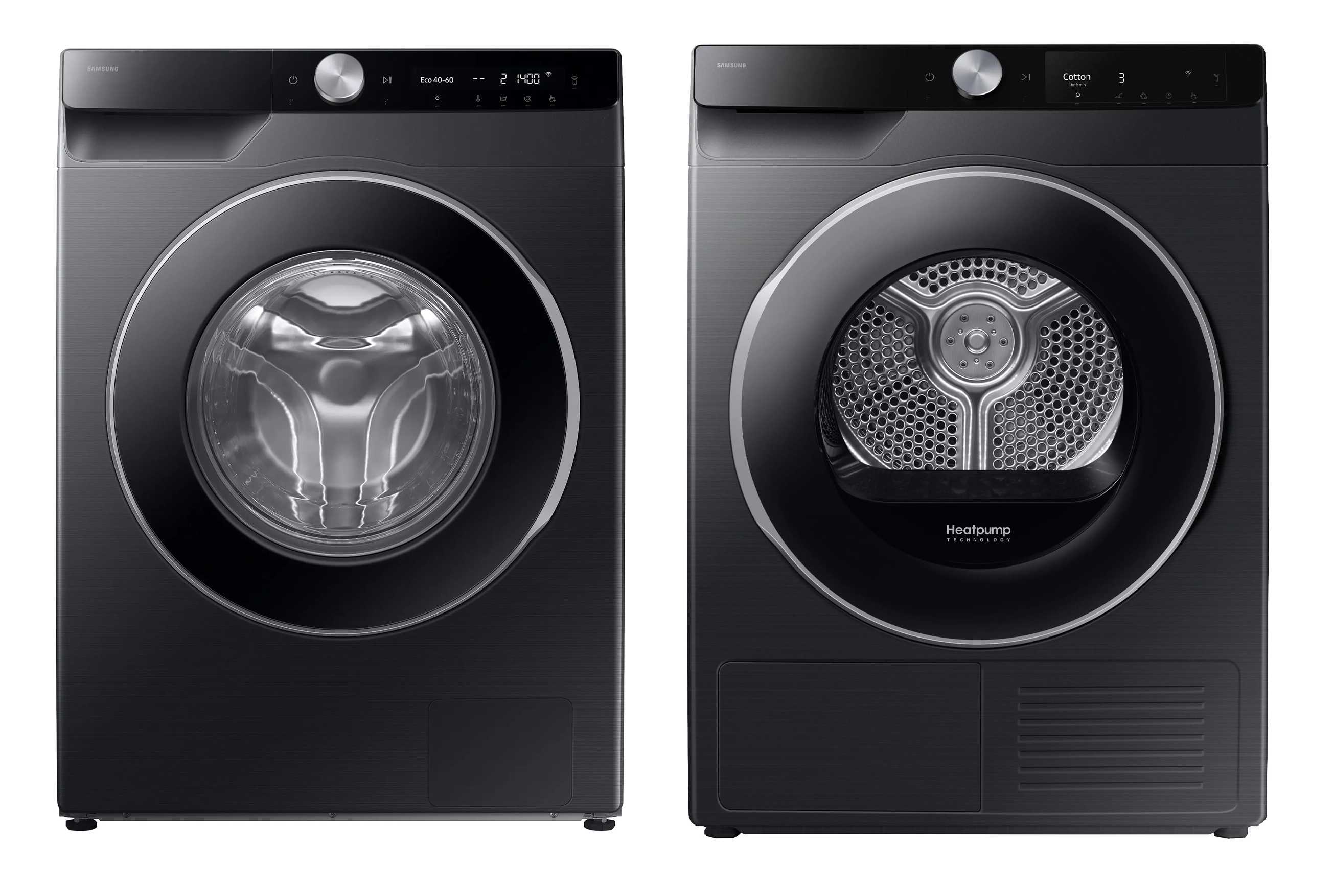 Samsung pralka WW90DG6U25LBU4 9kg 1400obr/min + suszarka DV90T6240LB/S6 Optimal Dry 65cm 9kg