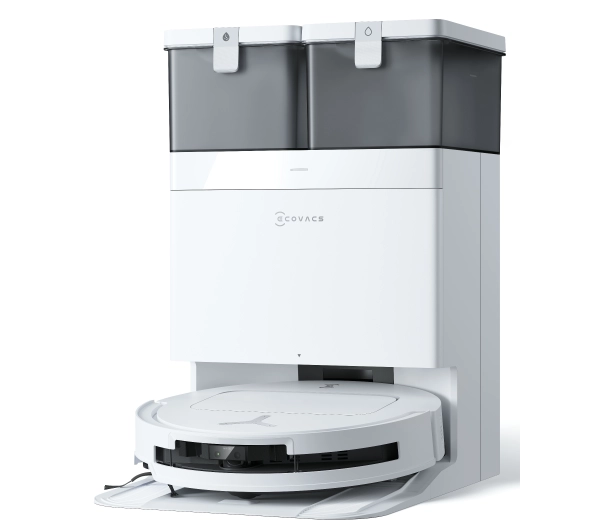 Ecovacs Deebot T50 Pro Omni Funkcja mopowania Stacja oczyszczająca Tworzenie mapy pomieszczenia 70dB Biały