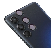 Bizon na aparat z aplikatorem Snap Lens do Galaxy M55 5G czarna ramka