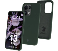 Bizon Silikonowe Soft do Oppo Reno13 Pro Ciemnozielony