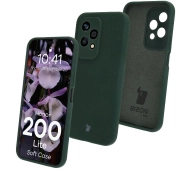 Bizon Silikonowe Soft do Honor 200 Lite Ciemnozielony