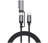 4smarts USB-C 100W 2m z adapterem MagSafe Czarny