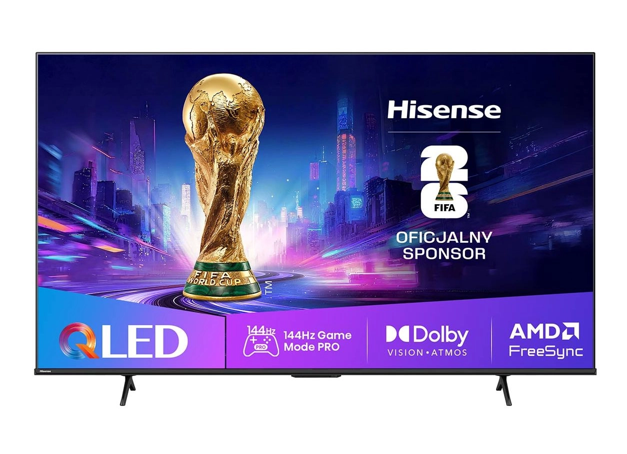 Hisense 85E7Q PRO 85" QLED 4K 144Hz Smart TV Funkcje AI Dolby Vision Dolby Atmos HDMI 2.1