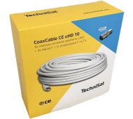 TechniSat 0010/7831 CoaxCable CE uHD 10m Biały