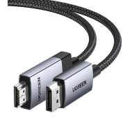 UGREEN DP119 Jednokierunkowy 2m Czarny