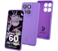 Bizon Soft do Motorola Edge 60 Fusion / Motorola Edge 60 Fioletowy