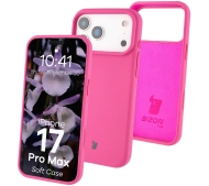 Bizon Silikonowe Soft do Apple iPhone 17 Pro Max Fuksja