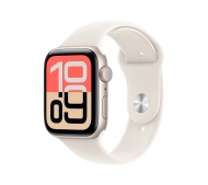 Apple Watch SE 3gen GPS + Cellular koperta 44mm z aluminium Księżycowa poświata pasek sportowy Księżycowa poświata S/M