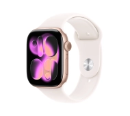 Apple Watch Series 11 GPS 42mm z aluminium Różowe złoto Pasek sportowy Łagodny róż M/L