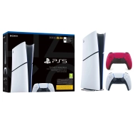 Sony PlayStation 5 Digital Slim E Chassis (PS5) 825GB + Dodatkowy Pad Czerwony